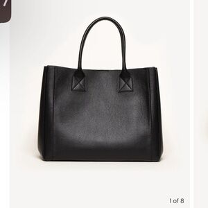 M Gemi black leather purse